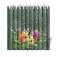 Colorful Hibiscus Shower Curtain - Polynesian Pride