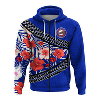 Waianae High School Zip up Hoodie Hawaiian Hibiscus Flowers LT20 - Polynesian Pride