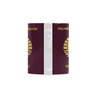 French Polynesia Passport White Mug - Polynesian Pride