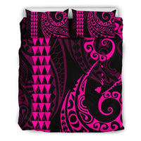 Hawaiian Map Polynesian Bedding Set Pink Pink - Polynesian Pride