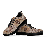Guam Sneakers - Hibiscus Flowers Vintage Style - Polynesian Pride