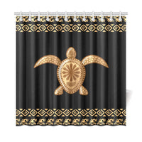 Golden Turtle Shower Curtain - Polynesian Pride