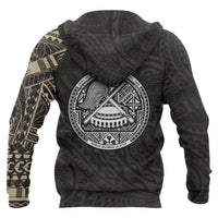 American Samoa Hoodie Polynesian Turtle Tattoo Style New update - Polynesian Pride