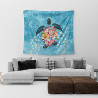 Hawaiian - Hawaii Turtle Hibiscus Plumeria Tapestry - AH - Polynesian Pride