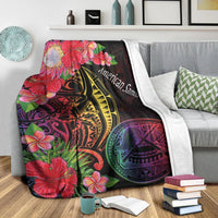 American Samoa Premium Blanket - Tropical Hippie Style - Polynesian Pride
