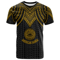 American Samoa T Shirt Polynesian Armor Style Gold Unisex Art - Polynesian Pride
