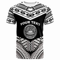 American Samoa Custom T Shirt Tribal Pattern Cool Style White Color Unisex White - Polynesian Pride
