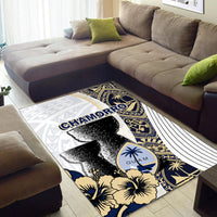 Guam Chamorro Area Rug White Style LT6 white - Polynesian Pride