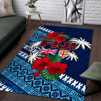Fiji Patterns With Hibiscus Area Rug LT6 - Polynesian Pride