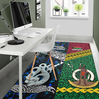 New Zealand And Vanuatu Area Rug Together - Blue LT8 - Polynesian Pride