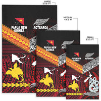 New Zealand And Papua New Guinea Area Rug Together - Red LT8 - Polynesian Pride
