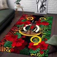 Vanuatu And Hibiscus Area Rug LT6 - Polynesian Pride