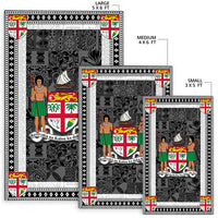 Fiji Area Rug White Style No.1 LT6 - Polynesian Pride