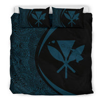 Hawaiian Map Kanaka Maoli Polynesian Bedding Set - Circle Style - Polynesian Pride