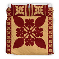 Hawaiian Quilt Pattern Hibiscus Lovely Bedding Set - Polynesian Pride