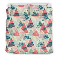 Hawaiian Tropical Leaf Triangle Pattern Polynesian Bedding Set - Polynesian Pride