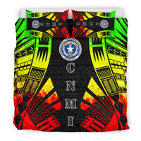Northern Mariana Islands Duvet Cover Set - Polynesian Tattoo Reggae - Polynesian Pride