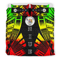 Niue Duvet Cover Set - Polynesian Tattoo Reggae - Polynesian Pride