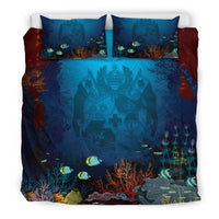 Polynesian Bedding Set - Tonga Duvet Cover Set Under Sea - Polynesian Pride