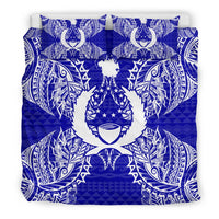 Polynesian Bedding Set - Pohnpei Duvet Cover Set Map Blue - Polynesian Pride