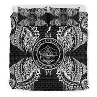 Polynesian Bedding Set - Palau Duvet Cover Set Map Black - Polynesian Pride