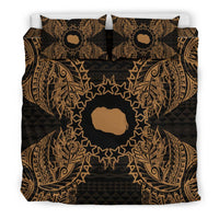 Polynesian Bedding Set - Cook Islands Duvet Cover Set Map Gold - Polynesian Pride