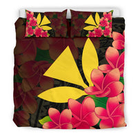 Hawaiian Kanaka Plumeria Polynesian Bedding Set - Polynesian Pride