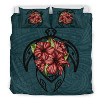 Hawaii Bedding Set - Hawaii Turtle Hibiscus Polynesian Bedding Set - Polynesian Pride