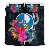 Polynesian Bedding Set - Yap Duvet Cover Set Tropical Flowers - Polynesian Pride