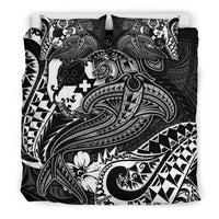 Tonga Bedding Set - White Shark Polynesian Tattoo - Polynesian Pride