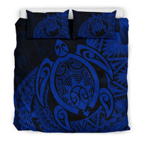 Hawaii Bedding Set - Hawaii Polynesian Turtle Bedding Set - Daria Style Blue - Polynesian Pride