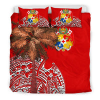 Tonga Bedding Set - Polynesian Palm Tree Flag - Polynesian Pride