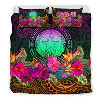 Northern Mariana Islands Polynesian Bedding Set - Summer Hibiscus - Polynesian Pride
