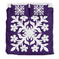 Hawaiian Bedding Set Royal Pattern - Purple - C2 Style - Polynesian Pride
