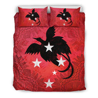 Papua New Guinea Duvet Cover Set - Papua New Guinea Flag Papua New Guinea Red - Polynesian Pride