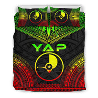 Yap Polynesian Chief Duvet Cover Set - Reggae Version Art - Polynesian Pride