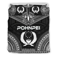Pohnpei Polynesian Chief Duvet Cover Set - Black Version Black - Polynesian Pride