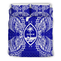 Polynesian Bedding Set - Guam Duvet Cover Set Map Blue - Polynesian Pride