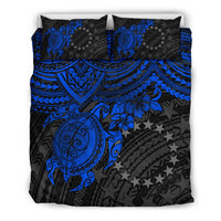 Polynesian Bedding Set - Cook Islands Duvet Cover Set - Blue Turtle - Polynesian Pride