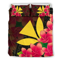 Hawaiian Kanaka Plumeria Polynesian Bedding Set Yellow - Polynesian Pride