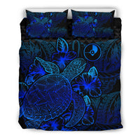 Polynesian Bedding Set - Yap Duvet Cover Set Blue Color - Polynesian Pride