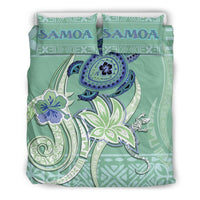 Polynesian Duvet Cover Set - Samoa Bedding Set Polynesian Turtle Hibiscus Green - Polynesian Pride