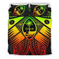 Guam Polynesian Bedding Set - Guam Reggae Seal with Polynesian Tattoo - Polynesian Pride