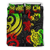 Tonga Polynesian Bedding Set - Reggae Tentacle Turtle - Polynesian Pride