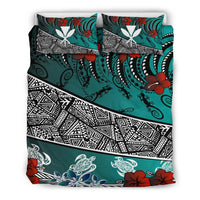 Hawaii Bedding Set - Lizard And Turtle Green - Polynesian Pride