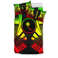 Chuuk States Duvet Cover Set - Reggae Tattoo Style - Polynesian Pride