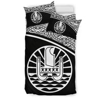 Tahiti Duvet Cover Set - Black Curve Style - Polynesian Pride