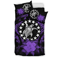 Cook Islands Purple Hibiscus Bedding Set - Polynesian Pride