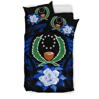 Pohnpei Duvet Cover Set - Pohnpei Flag & Hibiscus - Polynesian Pride
