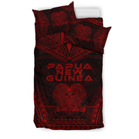 Papua New Guinea Polynesian Chief Duvet Cover Set - Red Version - Polynesian Pride